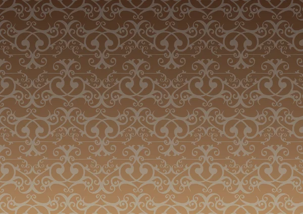 棕色复古装饰 — 图库矢量图片