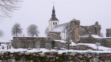 Gudhem Manastırı ve Kilise Kış Karı Sahnesi, Çekim Kuruluyor