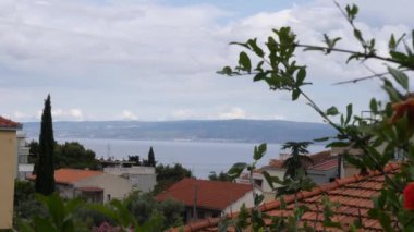 Traditional Residential Area in attractive location, Split, Croatia, Pan. High quality 4k footage