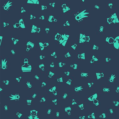 Vampir, Ateştopu, iksirli Şişe ve Sihirbaz Büyücüsünü kusursuz şekilde ayarla. Vektör