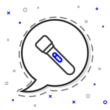 El feneri simgesi beyaz arkaplanda izole edildi. Renkli taslak konsepti. Vektör.