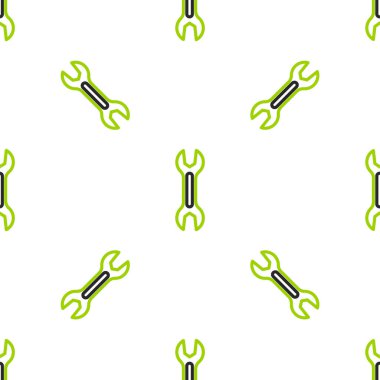 Çizgi Anahtarı simgesi beyaz arkaplanda izole edilmiş pürüzsüz desen. Vektör