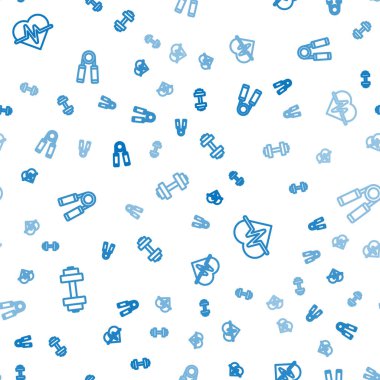 Dambıl 'ı, kalp atışını ve spor açıcısını kusursuz bir şekilde ayarla. Vektör