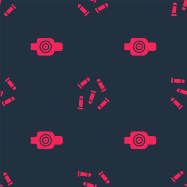 Atış için insan hedef sporunu ve kusursuz desen için kurşunu ayarlayın. Vektör