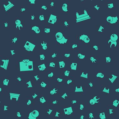 Bilardo topu, masa, bowling tişörtü ve kusursuz desenli. Vektör