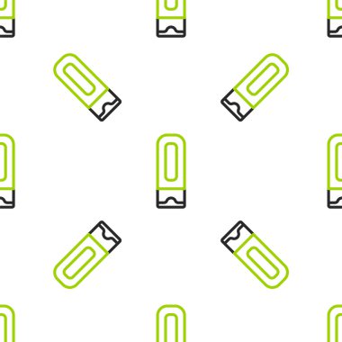 Şampuan ikonu çizgisi beyaz arka planda izole edilmiş pürüzsüz desen. Vektör.