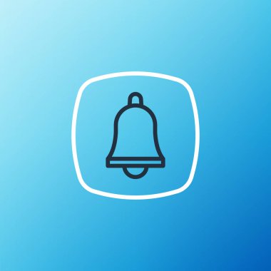 Mavi arka planda hastane ikonuna acil durum telefonu çağrısı var. Renkli taslak konsepti. Vektör