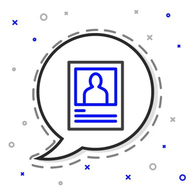 Beyaz arkaplanda çizgi aranıyor simgesi izole edildi. Ödül parası. Ölü ya da diri, kanun kaçağı. Renkli taslak konsepti. Vektör