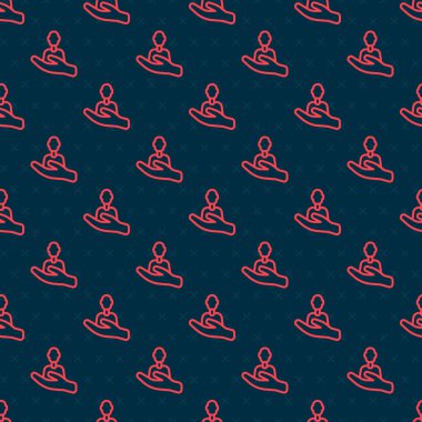 Kırmızı çizgi, siyah arka planda izole edilmiş ikona önem veriyor. Müşteri hizmetleri tabelası. Hasta bakımı ikonu. Servis desteği. Vektör.