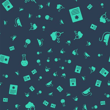 Bulut 'u yağmurla, hasta kaydıyla, test tüpüyle ve deneysel fareyle kusursuz bir şekilde ayarla. Vektör