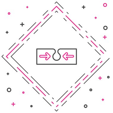 Beyaz arkaplanda çizgi sivilcesi simgesi izole edildi. Deride iltihaplı sivilce. Tıkanmış gözenekteki sebum bir bakterinin büyümesini teşvik ediyor. Renkli taslak konsepti. Vektör.