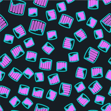 Eskiler 'in çizgi sütun simgesi siyah arkaplanda izole edilmiş. Vektör