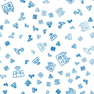 Çizgiyi Casus, Ajan, Barış ve Caduceus yılan tıbbını kusursuz düzene sokun. Vektör