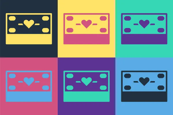 Pop-Art-Spende und Charity-Ikone isoliert auf farbigem Hintergrund. Spenden Sie Geld und Charity-Konzept. Vektor — Stockvektor