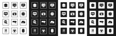 Ön uç geliştirme, Çevrimiçi alışveriş ekranı, Web ve grafik tasarımı, Katmanlar, Web sitesi istatistiği, UI veya UX, Monitor, mobil, tablet ve simgeyi ayarla. Vektör