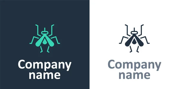 Logotipo Icono Mosquito Aislado Sobre Fondo Blanco Elemento Plantilla Diseño — Vector de stock