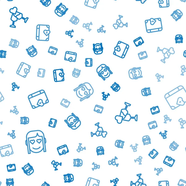 Romantik bir kız, bir kadeh şampanya ve aşk günlüğü. Vektör