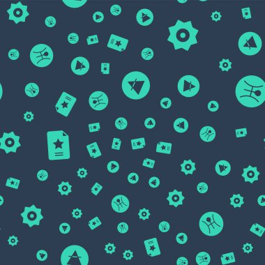 Hava elementi, kayan yıldız, yıldız takımyıldızı zodiac ve Sembol Uranüs 'ü kusursuz desene ayarlayın. Vektör