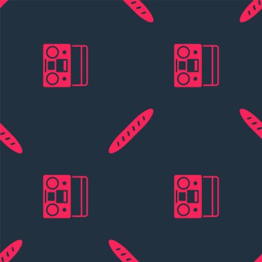 Ev teybini iki hoparlörle ve Fransız ekmeğiyle kusursuz desenli ayarla. Vektör