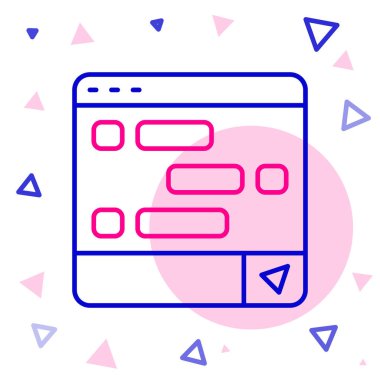 Dizüstü bilgisayardaki yeni sohbet mesajları bildirimi beyaz arkaplanda izole edildi. Smartphone sohbet mesajları konuşma baloncukları. Renkli taslak konsepti. Vektör