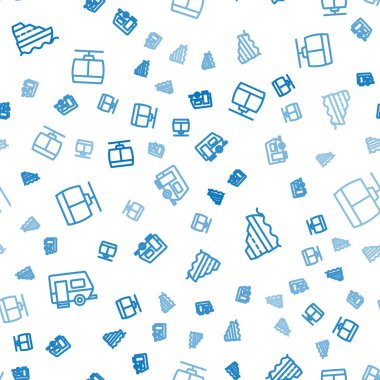 Rv Kamp karavanı, seyir gemisi ve kablo TV aracını kusursuz bir şekilde ayarlayın. Vektör