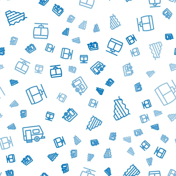 Rv Kamp karavanı, seyir gemisi ve kablo TV aracını kusursuz bir şekilde ayarlayın. Vektör