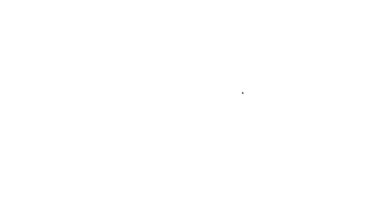 Beyaz arkaplanda siyah çizgi çay yaprağı simgesi izole edildi. Çay yaprakları. 4K Video hareketli grafik canlandırması