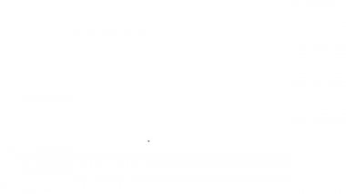 Siyah çizgi İnek baş simgesi beyaz arkaplanda izole edildi. 4K Video hareketli grafik canlandırması