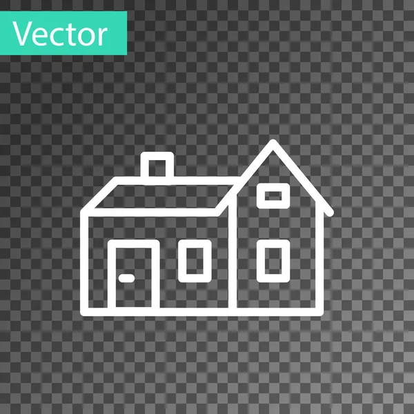 Black House icon isolated on transparent background. Home symbol. Vector — Stock Vector