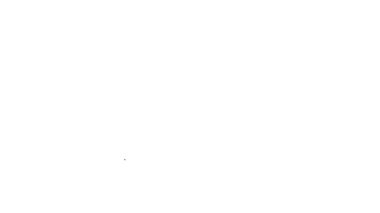 Beyaz arkaplanda siyah çizgi saç fırçası simgesi izole edildi. Taraklı saç işareti. Berber sembolü. 4K Video hareketli grafik canlandırması
