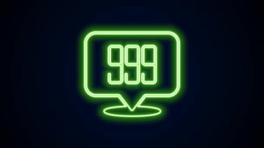 Parlayan neon hattı, siyah arkaplanda 24k simgesi izole edilmiş. Bankacılık işi konsepti. 4K Video hareketli grafik canlandırması