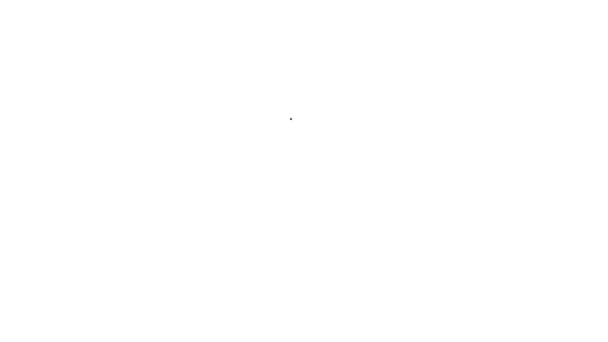 Ікона Оліфілд ізольована на білому тлі. Природні ресурси, видобуток нафти і газу. 4K Відеографічна анімація — стокове відео