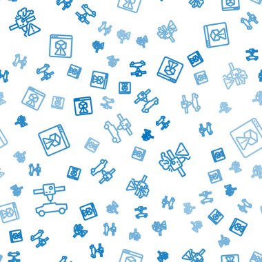 3D yazıcı arabası, uyarı ve kusursuz şablona ayarlayın. Vektör