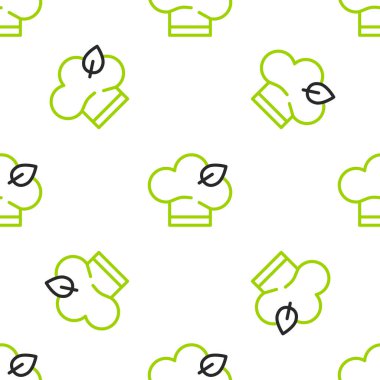 Hat Vegan diyet ikonu beyaz arka planda izole edilmiş kusursuz desen. Organik, biyolojik, ekolojik sembol. Vejetaryen, et yok, laktozsuz, sağlıklı, taze ve şiddet içermeyen yiyecekler. Vektör