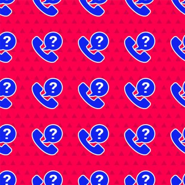 Mavi Telefon 24 saat boyunca kırmızı arka planda izole edilmiş ikon ikonu. Tüm gün müşteri destek merkezi. Tam zamanlı çağrı servisi. Vektör