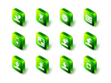 Eski kum saati, psikoloji, çevrimiçi psikolojik danışmanlık, Yin Yang sembolü, antidepresanlar, uykusuzluk, iyi ruh hali ve rüya ikonu. Vektör