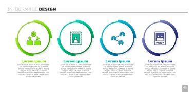 Karmaşık bir ilişki, resim çerçevesi, en iyi arkadaş ya da sonsuza kadar en iyi arkadaş ve aile fotoğrafı. Ticari bilgi şablonu. Vektör