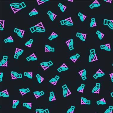 Çizgi krem ya da losyon kozmetik tüp simgesi siyah arkaplanda izole edilmiş. Kadınlar için vücut bakım ürünleri. Vektör.