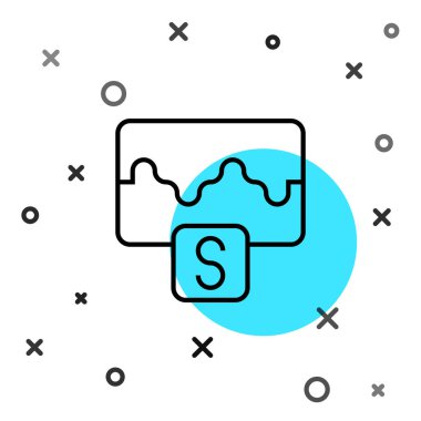 Siyah çizgi Müzik Dalga eşitleyici simgesi beyaz arkaplanda izole edildi. Ses dalgası. Ses dijital dengeleyici teknolojisi, konsol paneli, nabız müzikali. Rastgele dinamik şekiller. Vektör.