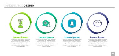 Sahte çeneyi cama yerleştir büyükanne, acil telefon görüşmesi ve gözlük tak. Ticari bilgi şablonu. Vektör