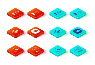 Geri dönüşüm sembolünü yaprak, Eko dükkanı, Iceberg, Leaf, Sprout ve doğa pil ikonu ile ayarla. Vektör