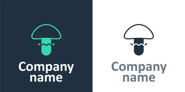 Logotipo Ícone Cogumelo Isolado Fundo Branco Elemento Modelo Design Logotipo —  Vetores de Stock