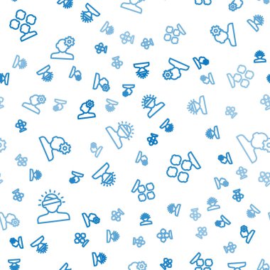 Beyin sarsıntısı, baş ağrısı, şizofreni ve psikolojide sorununu kusursuz bir şablona göre ayarla. Vektör