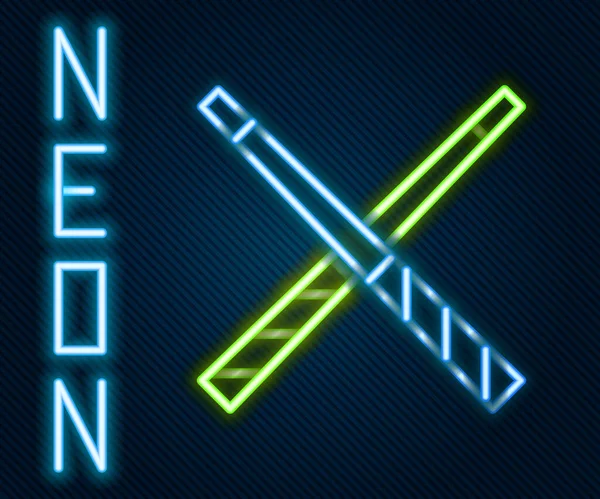 Ragyogó Neon Vonal Keresztül Biliárd Jelek Ikon Elszigetelt Fekete Háttérrel — Stock Vector