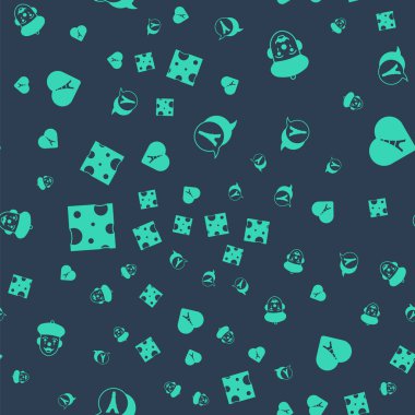 Eyfel Kulesi 'ni, Fransız pandomimcisini, Peynir' i ayarlayın. Vektör