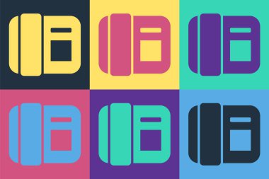 Pop Art Telefon ahizesi simgesi renk arkaplanında izole edildi. Telefon işareti. Vektör