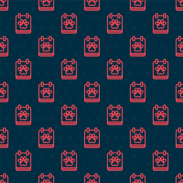 Kırmızı Çizgi Takvim tımarlama simgesi siyah arkaplanda izole edilmiş pürüzsüz desen. Olay hatırlatma sembolü. Vektör