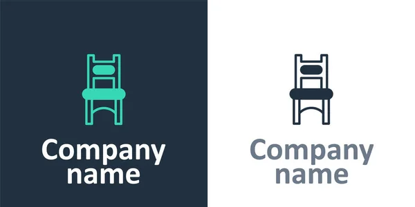 Εικονίδιο Καρέκλας Logotype Απομονώνεται Λευκό Φόντο Στοιχείο Προτύπου Σχεδιασμού Λογότυπου — Διανυσματικό Αρχείο