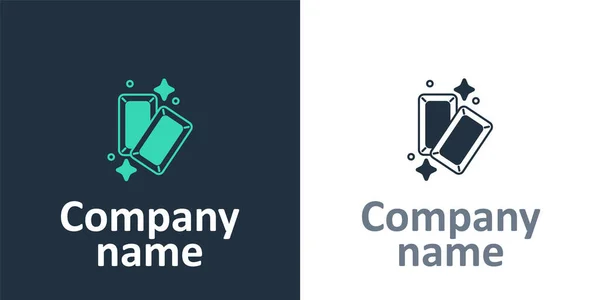 Logotype Icône Barres Isolée Sur Fond Blanc Concept Entreprise Bancaire — Image vectorielle
