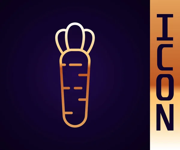 สายทองไอคอนแครอทแยกจากพ นหล เวกเตอร — ภาพเวกเตอร์สต็อก